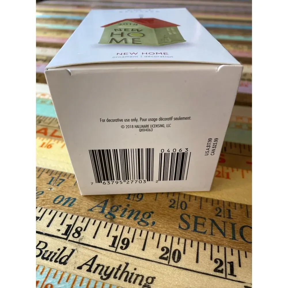 2018 Hallmark Keepsake Christmas Ornament New Home House Ceramic Light Up